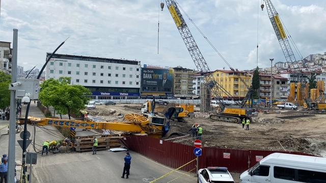 Ordu'da iş makinesi devrildi: 1 yaralı