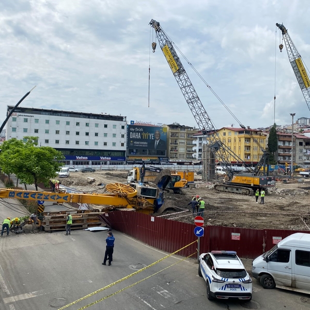 Ordu'da iş makinesi devrildi: 1 yaralı