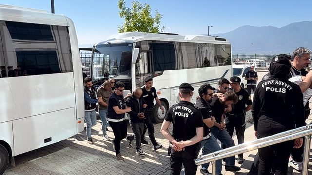 Bursa'da hava destekli uyuşturucu operasyonu: 17 tutuklama