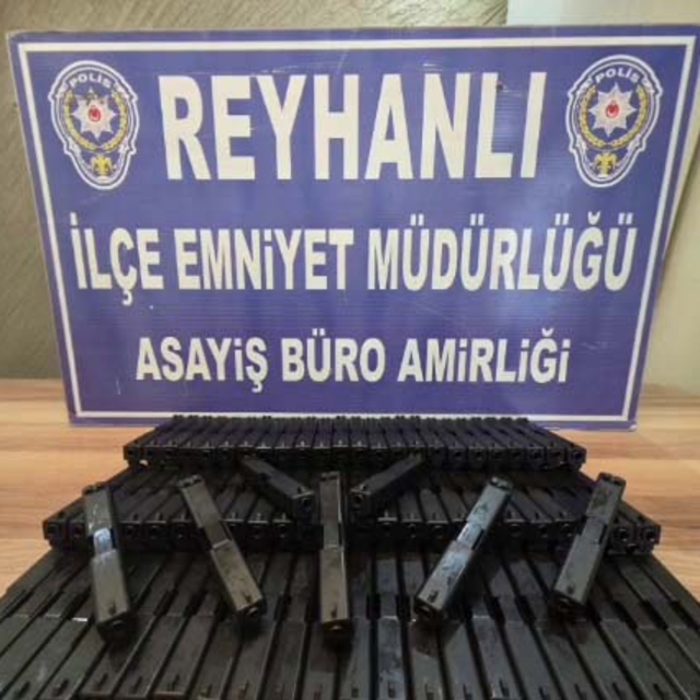 Hatay'da 80 adet tabanca namlusu ve sürgüsü ele geçirildi