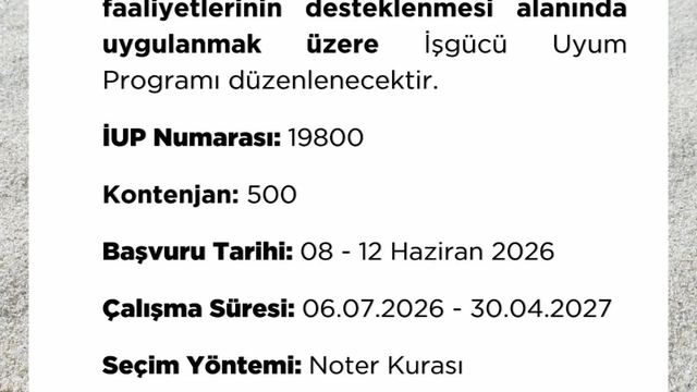 Niğde'de 500 kişilik istihdam fırsatı