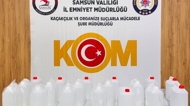 Kaçak alkol operasyonu: 90 litre etil alkol ele geçirildi