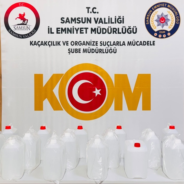 Kaçak alkol operasyonu: 90 litre etil alkol ele geçirildi