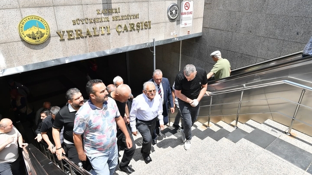 Başkan Büyükkılıç'tan Yeraltı Çarşısı'na ziyaret