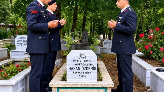 İstiklal Madalyalı gazilerin kabirleri jandarma tarafından yenileniyor