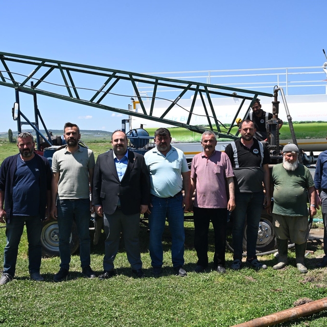 İnönü Belediyesi'nden çiftçilere su desteği
