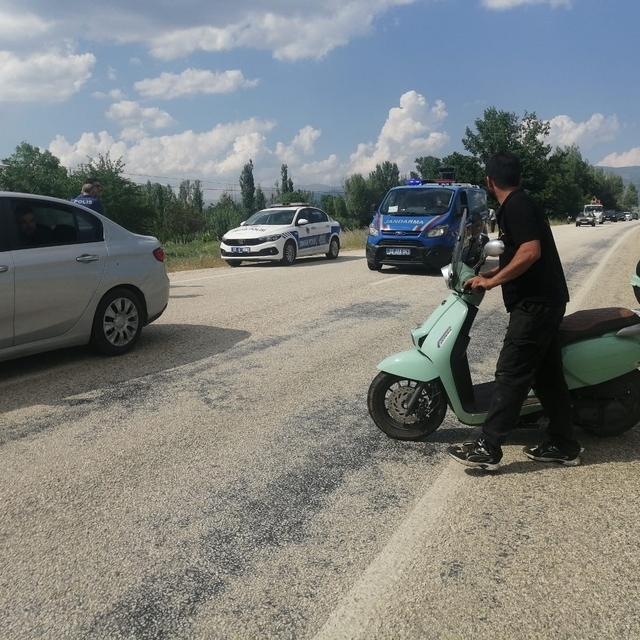 Isparta'da motosikletten düşen sürücü ağır yaralandı