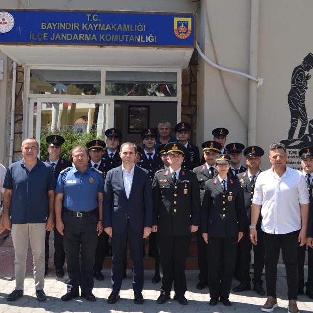 Bayındır Kaymakamı Mete'den Jandarma'ya kuruluş yıl dönümü ziyareti