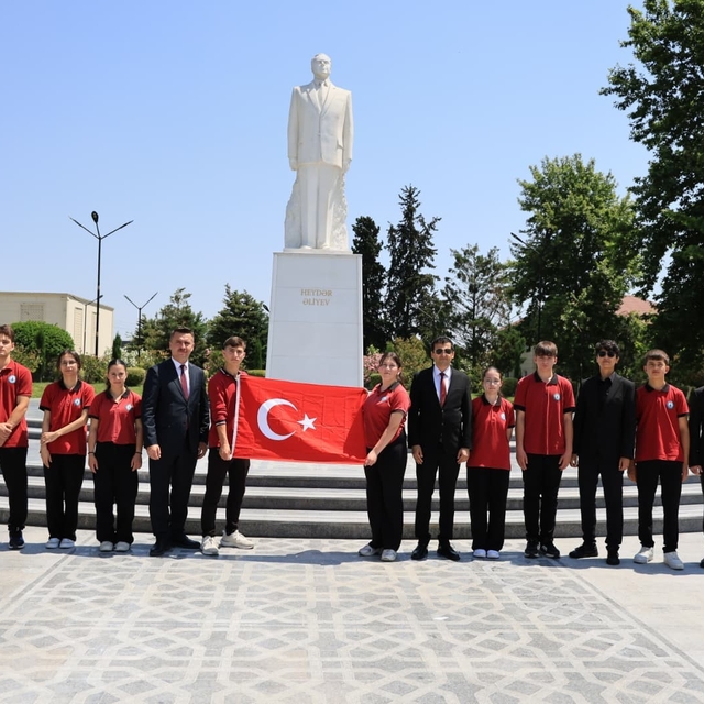 Çameli heyeti, Kardeş Şehir protokolü kapsamında Azerbaycan'da temaslarda b...