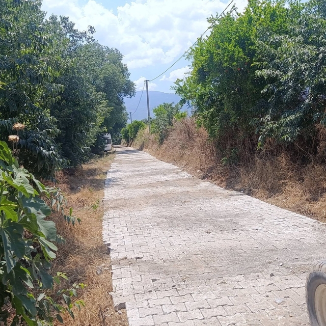 Bozdoğan Belediyesi'nden, Yazıkent'te parke taşı çalışması