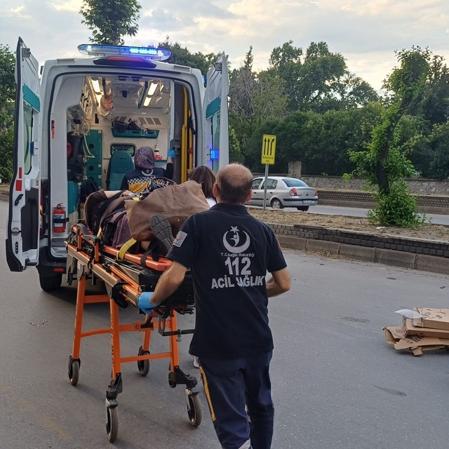 Trafiğe kapalı alanda kaza: 1 yaralı