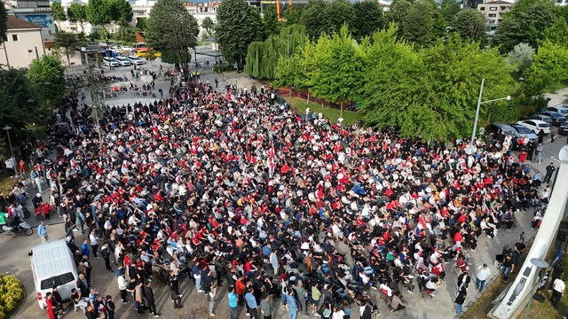 Düzce'de milli maç heyecanı
