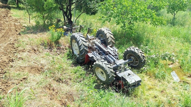 Gördes'te traktör kazası: 1 ağır yaralı