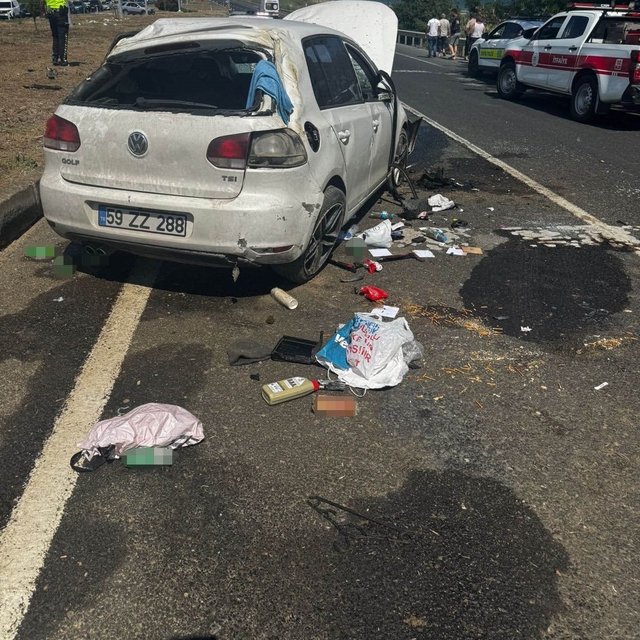 Tekirdağ'da feci kaza: Düğün hazırlığındaki çift yaralandı