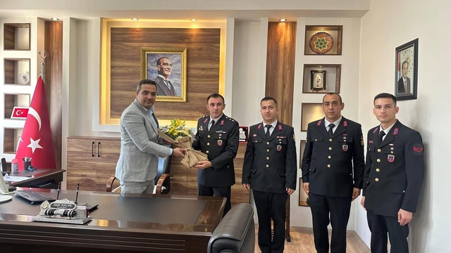 Kaymakam Dalak'tan jandarmaya tebrik ve teşekkür