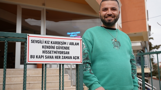 Denizli'de duyarlı esnaftan kadınlara yönelik anlamlı farkındalık