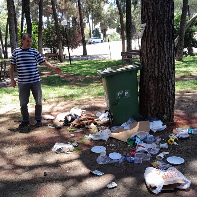 Bu park bir gecede bu hale geldi