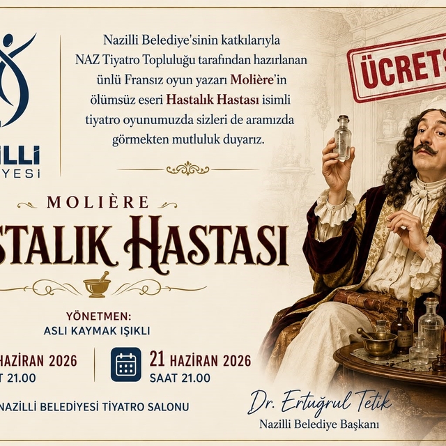 Nazilli Belediyesi'nden ücretsiz tiyatro etkinliği