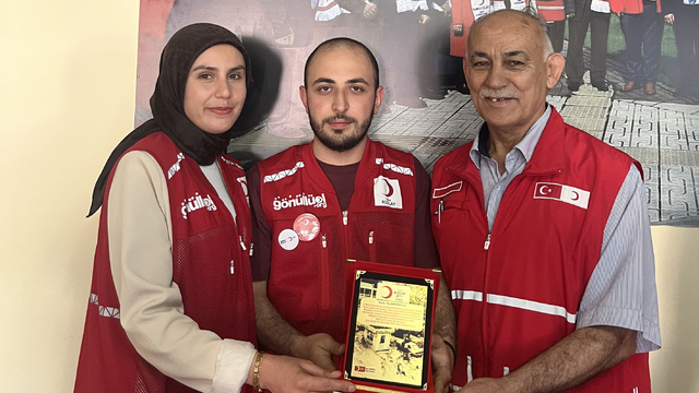 Havza Genç Kızılay Şubesi gönüllü öğrencilerine teşekkür belgesi