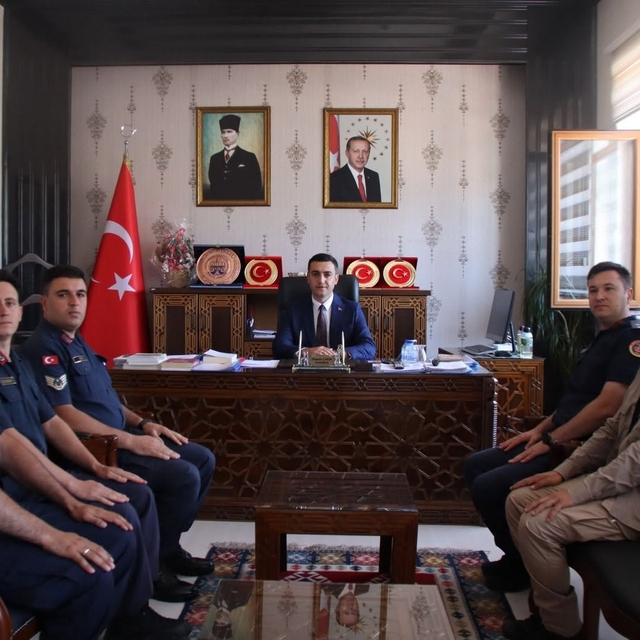 Jandarmadan Küre Kaymakamı Çakır'a ziyaret