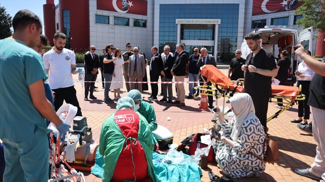 ADÜ'de tatbikat başarıyla yapıldı