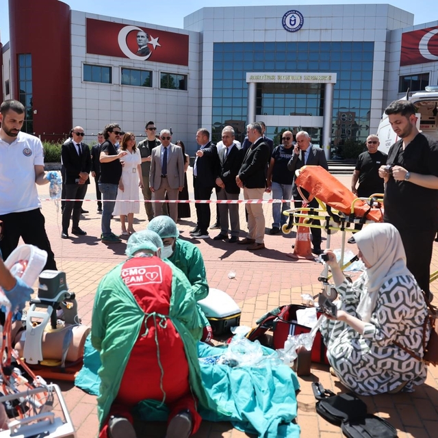 ADÜ'de tatbikat başarıyla yapıldı