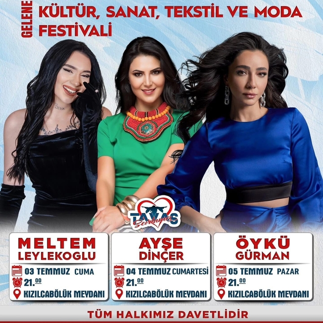 30'uncu Geleneksel Kızılcabölük Kültür, Sanat, Tekstil ve Moda Festivali iç...