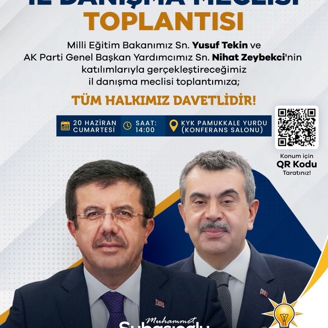 Milli Eğitim Bakanı Yusuf Tekin Denizli'ye geliyor