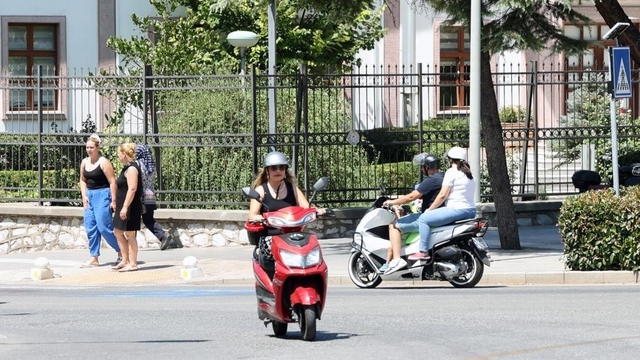 Muğla'da bir ayda 1641 motosiklet trafiğe çıktı