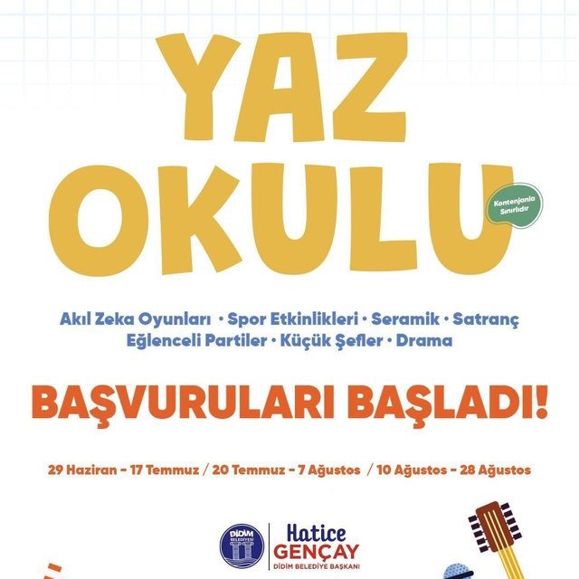 Didim Belediyesi'nden yaz okulu programı