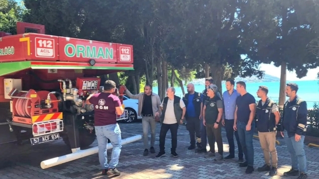 Sinop'ta orman yangınlarıyla mücadele için kurumlar el ele verdi