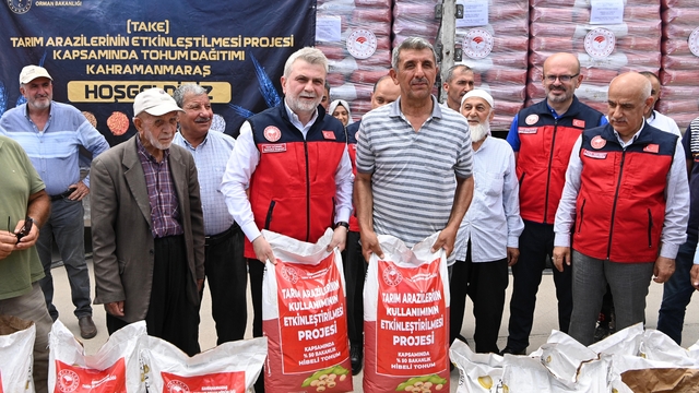Kahramanmaraş'ta üreticilere 47 ton soya tohumu