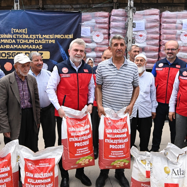 Kahramanmaraş'ta üreticilere 47 ton soya tohumu