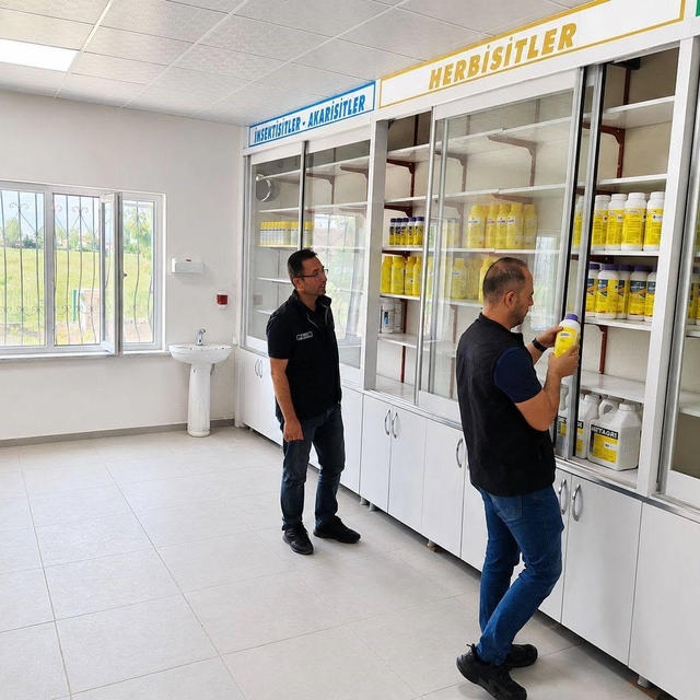 Şuhut'ta ilaç ve gübre bayilerine yönelik denetim