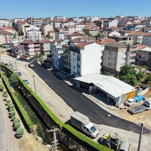 Gebze'de 3 mahalleye toplam 850 metre yeni imar yolu yapıldı
