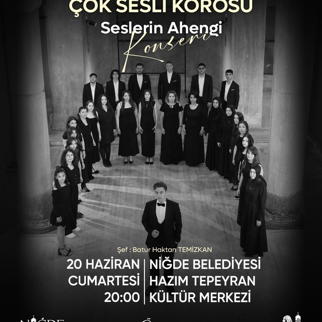 Niğde Belediyesi Çok Sesli Korosu'ndan sanat dolu gece