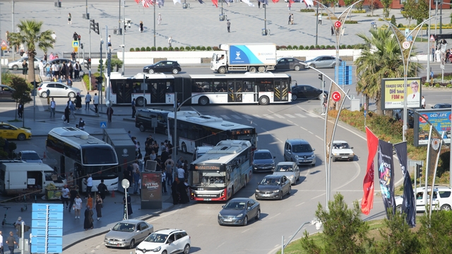 Samsun'da motorlu kara taşıtları bir yılda 37 bin arttı