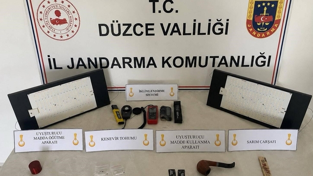 Düzce'de jandarmadan uyuşturucu operasyonu