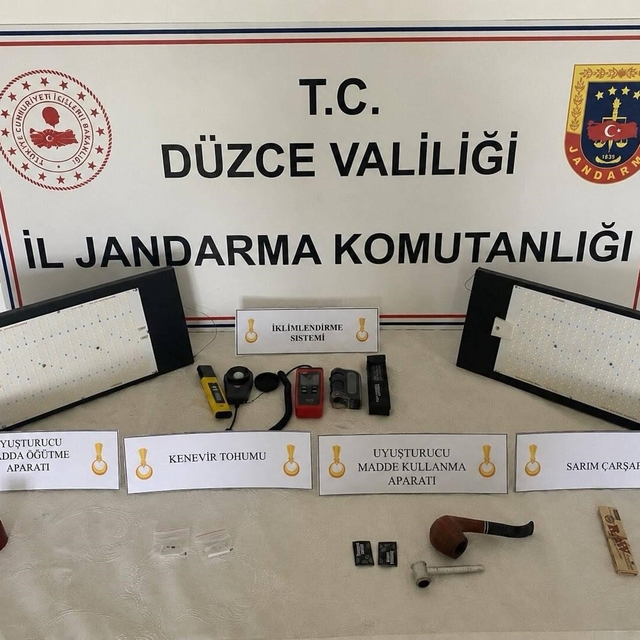 Düzce'de jandarmadan uyuşturucu operasyonu