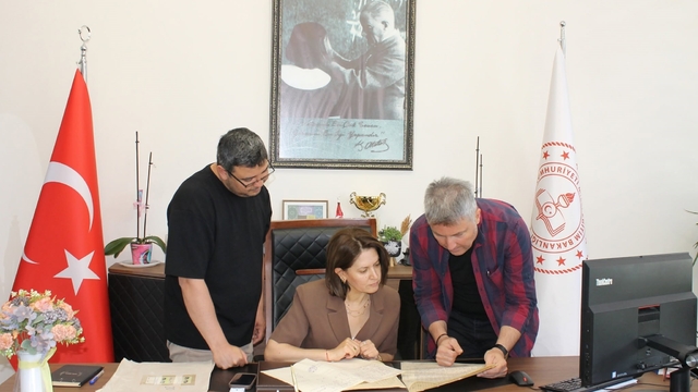 Altıntaş'ta Maarif Arşivi çalışmaları sürüyor