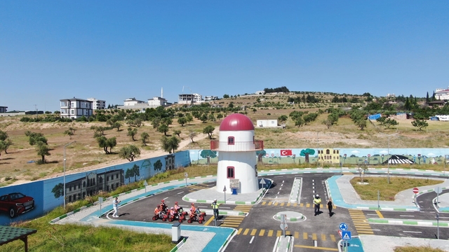 Kilis'te minik öğrencilere trafik eğitimi