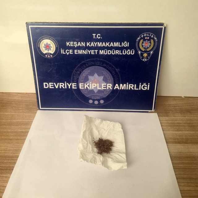 Keşan'da uyuşturucu ele geçirildi
