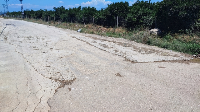 Vatandaş belediyeden umudu kesince cebinden para verip çukura beton döktü