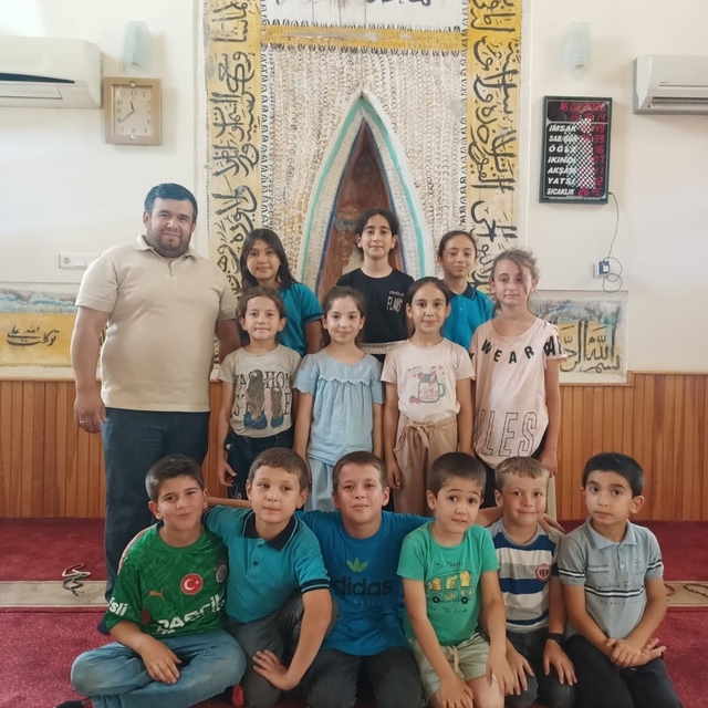 Koçarlı'da öğrenciler camide buluştu