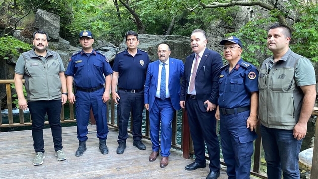 Balıkesir Valisi İsmail Ustaoğlu Kazdağı Milli Parkı Hasanboğuldu alanında incelemelerde bulundu