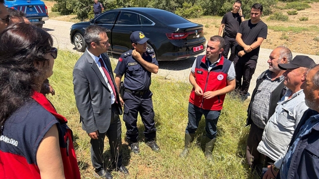 Tarım arazilerinde hasar tespit çalışmaları sürüyor