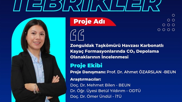 BEUN akademisyeninin TÜBİTAK 3501 Kariyer Projesine destek