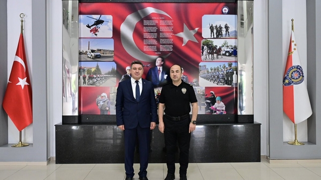 Yargıtay'a atanan Başsavcı Karakülah'tan Emniyet Müdürü Yılmaz'a veda ziyareti