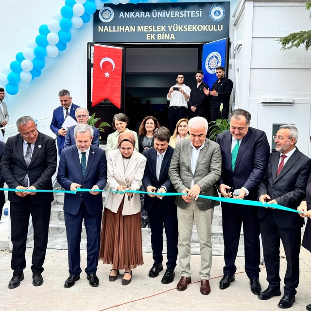 Nallıhan Meslek Yüksekokulunun ek hizmet binası açıldı