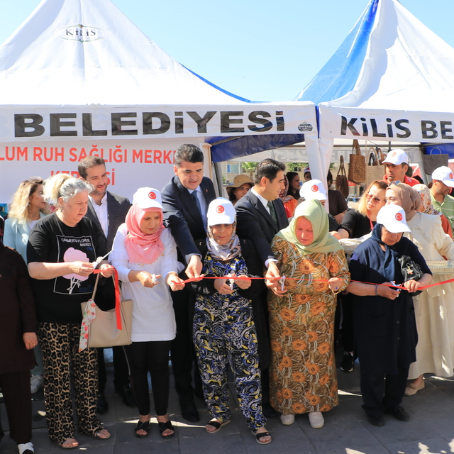 Kilis'te Toplum ve Ruh Sağlığı Merkezi el sanatları sergisi açıldı